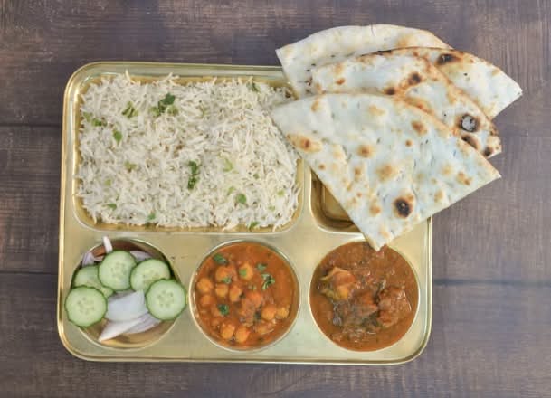 Goat Thali at Makkar Kitchen Winnipeg - Authentic Indian, Punjabi, North Indian